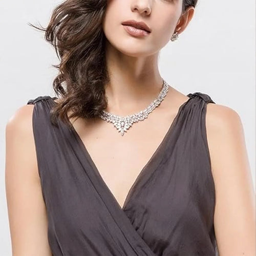 925 Silver. Floral Elegant Set, Indulge your Desires with Style.